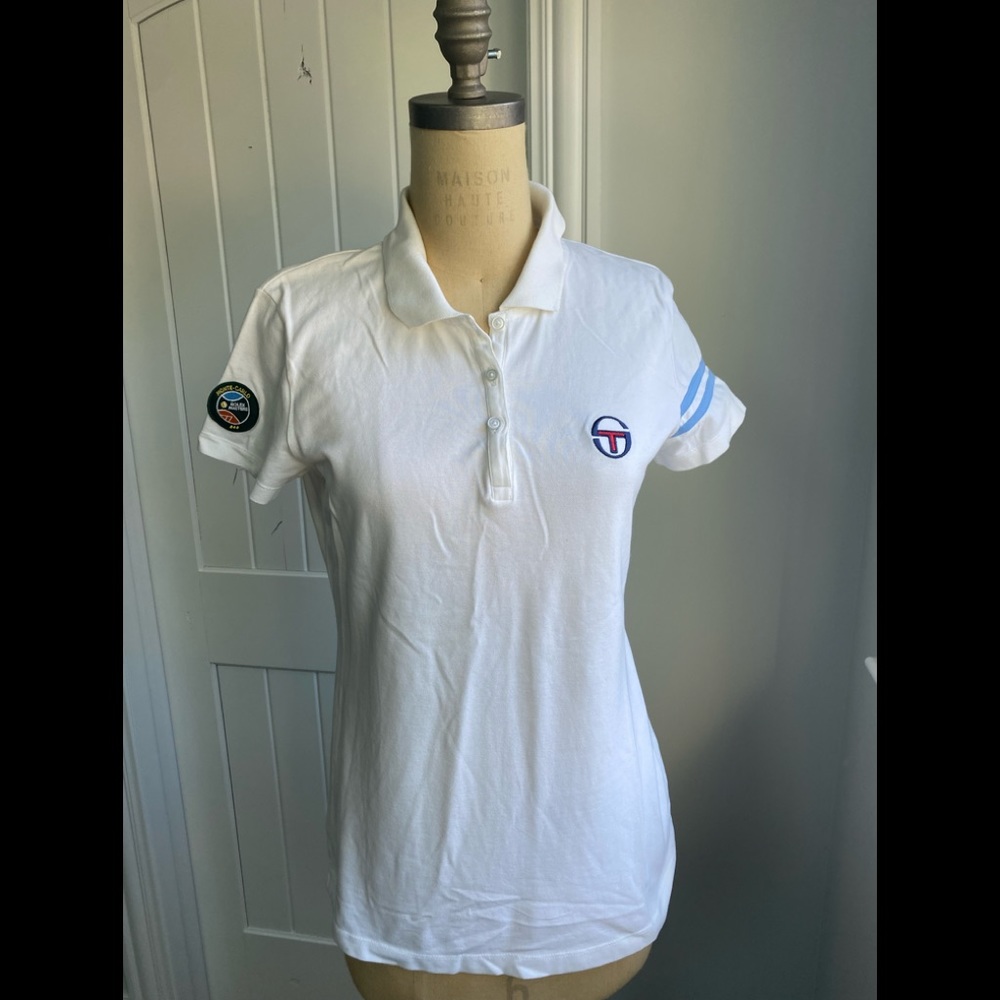 Sergio Tacchini women polo shirt size XL